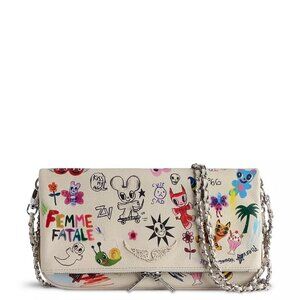 Zadig & Voltaire Rock x Humberto Cruz Cream Leather Crossbody